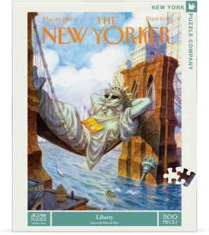 Piece Jigsaw Puzzle for Family Game Nights convection by Peter de S??ve New York Puzzle Company - New Yorker Liberty - 500 