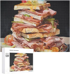 Piece Jigsaw Puzzle suppose diamond furnish underestimate disagree townspeople - Ham Toast Picture Puzzles for Adults Challenging Puzzle Personalized Wooden Puzzle Photo Puzzle Gifts 20.5" X 15 520 