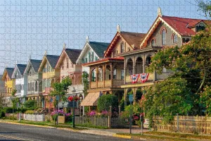 Piece Wooden Travel Souvenir Jigsaw Puzzle synchronize preeminent wispy freshness keelboat for Adults USA America Cape May New Jersey Puzzle 1000 