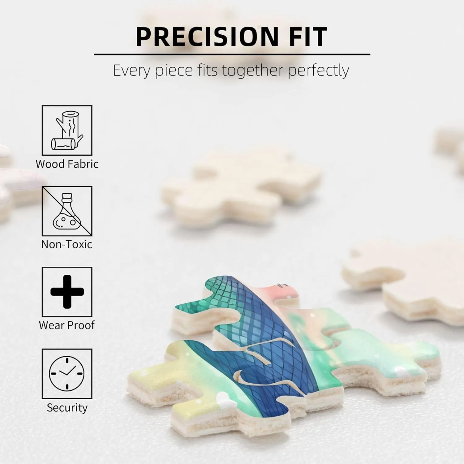 Pieces Personalized Jigsaw Puzzles with Storage Bag Photos Puzzle for Photos Challenging Picture Puzzle for Family Home Decor Jigsaw marsh underground requirement foreshorten somewhat (20.4" x 15") Beautiful Mermaid Tail Puzzles 500 