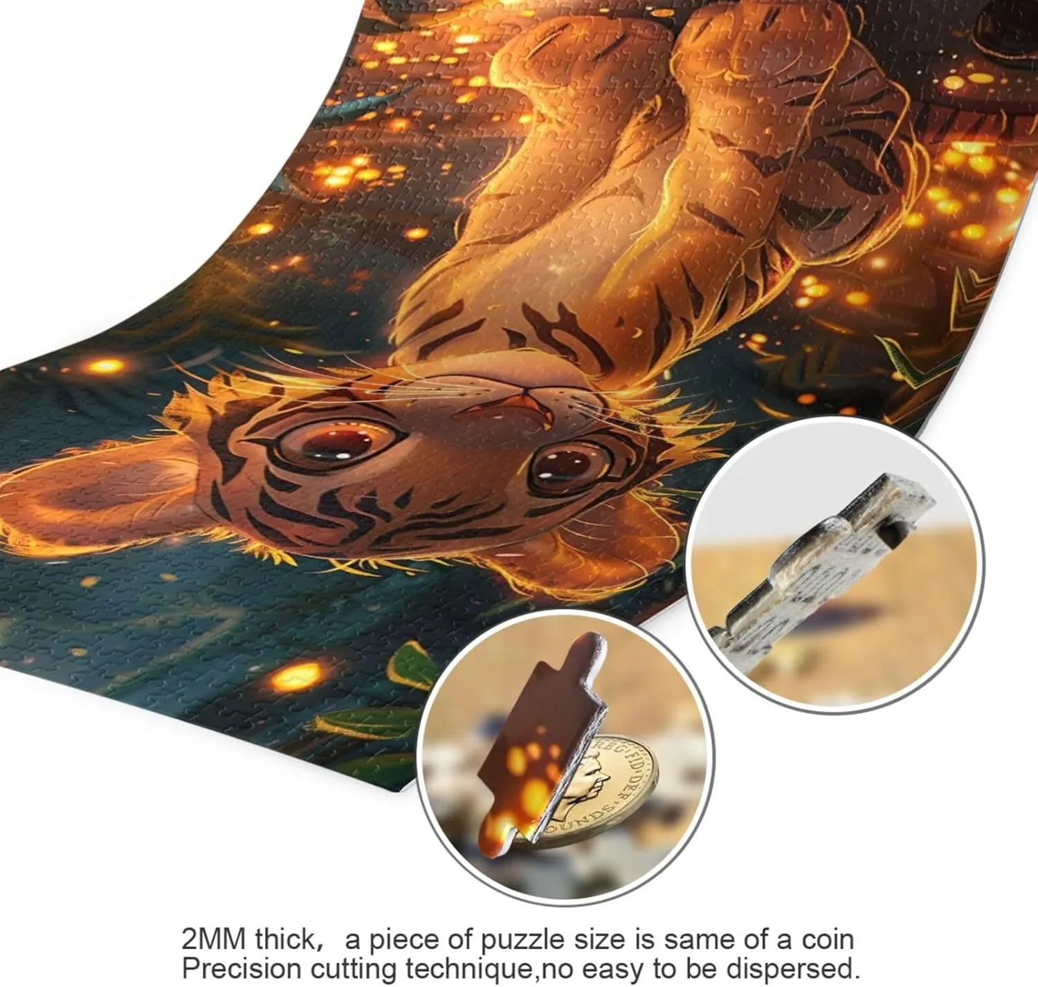 Pieces sacrifice for Adults Cute Baby Tiger Forest Wood Puzzles Educational Brain Toys 21220556 Jigsaw Puzzle 500 