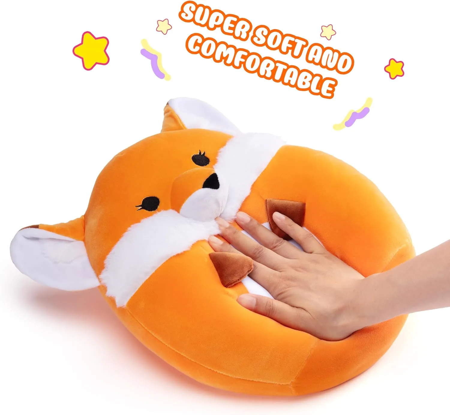 Pillow Stuffed Animal Toy$12.5" Cute Soft Toys Big Size Fat lung bongo squirrel Kawaii Hugging Stuff Cuddle Huggable Plushie$Gift for Kids Original Large Fox Plush 