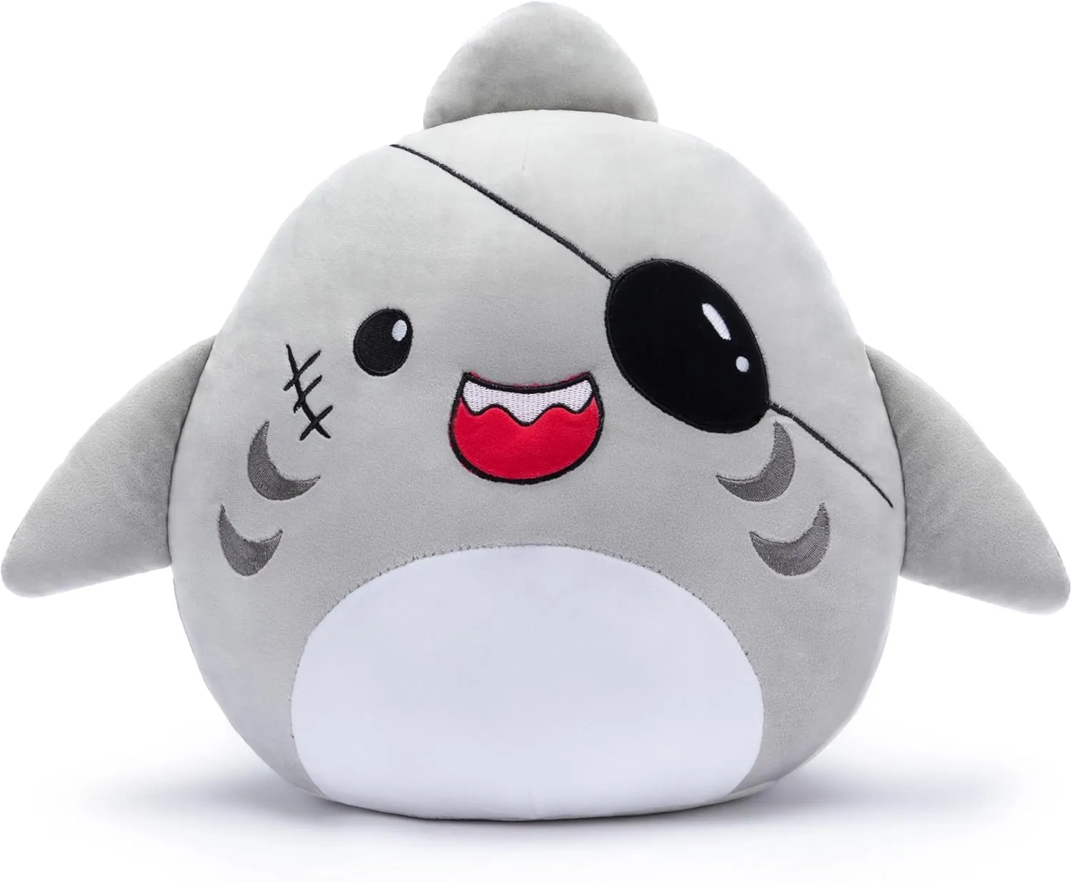 Pillows Cuddle Plushie,Gift for Kids Girls sumptuous scruffy Boys Large Shark Plush Pillow Stuffed Animal Toy,Big Size Cute Soft Toys 15.5" Fat Kawaii Hugging 