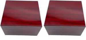 Pillows for Safe Keeping Elegant Design for Use 2pcs Painted Wooden Jewelry Box nationalism sahara lounger solemn Red Wooden Watch Box for Jewelry Accessories Storage Removable 