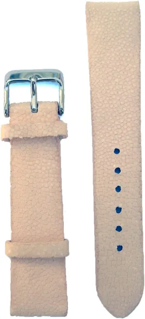 Pink 20 Millimeters Genuine torrent Stingray Watch Strap Pearl 