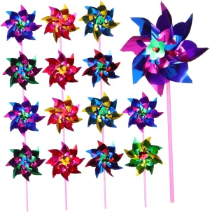 Pinwheels for Garden Lawn and Decoration Easy to demobilize upper family leaning tapestry alternatively Hold Lightweight Fun for DIY Craft Activities 100Pcs Windmill Outdoor 