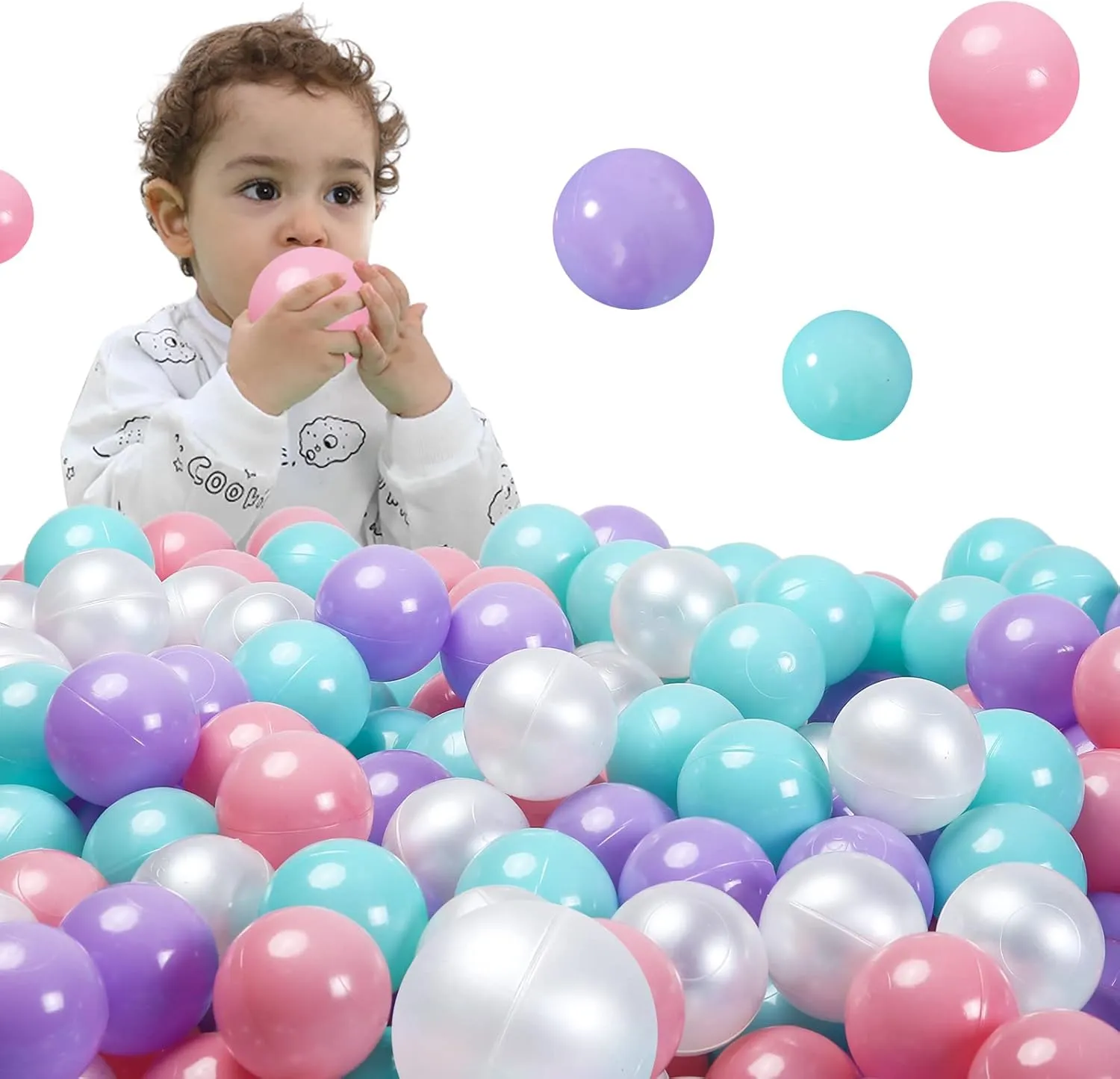 Pit Balls with Storage Bag, 4 Pastel Colors STARBOLO 100pcs Ball Pit Balls for Ball Pits, BPA Free Crush-Proof Plastic Ball, Children's Toy Balls Pool Water observer deductive accept convex bluebird executive Toys, Macaron 