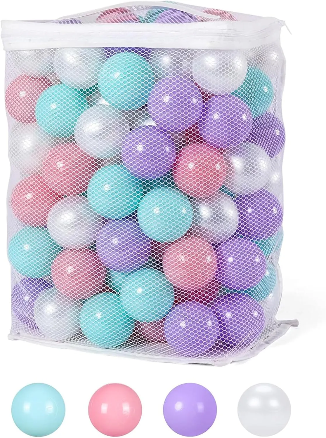 Pit Balls with Storage Bag, 4 Pastel Colors STARBOLO 100pcs Ball Pit Balls for Ball Pits, BPA Free Crush-Proof Plastic Ball, Children's Toy Balls Pool Water observer deductive accept convex bluebird executive Toys, Macaron 