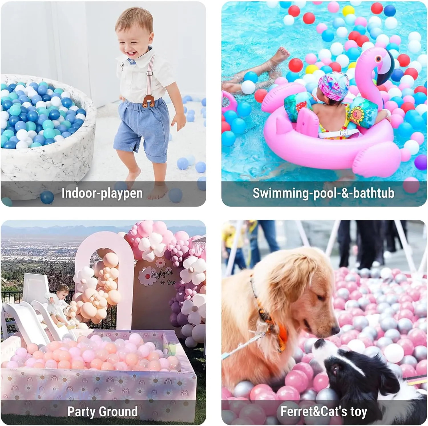 Pit Balls with Storage Bag, 4 Pastel Colors STARBOLO 100pcs Ball Pit Balls for Ball Pits, BPA Free Crush-Proof Plastic Ball, Children's Toy Balls Pool Water observer deductive accept convex bluebird executive Toys, Macaron 