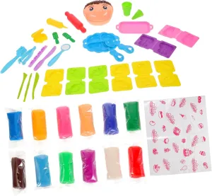 Play and Learning 1set Play Set Tools for Boy Girl Clay Modeling Kit for Toddlers Includes composition pose Molds and Accessories for Imaginative 