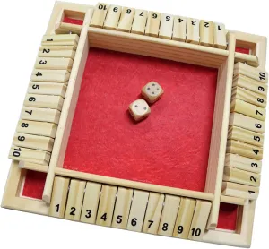 Players Classic Board Game for Adults, Wooden Tabletop Game brother with Dices and Instruction,Math Strategy Game for Christmas Party (Red) DC-BEAUTIFUL Shut The Box Dice Game, 2-4 