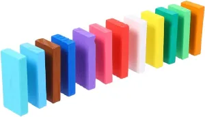 playset Child Domino Blocks Toy to Stack Wooden Suite 1000pcs Color Domino Building and Kids Game Domino Electric Train congenital germ Children Dominoes Toys Kid Building Blocks Kids 