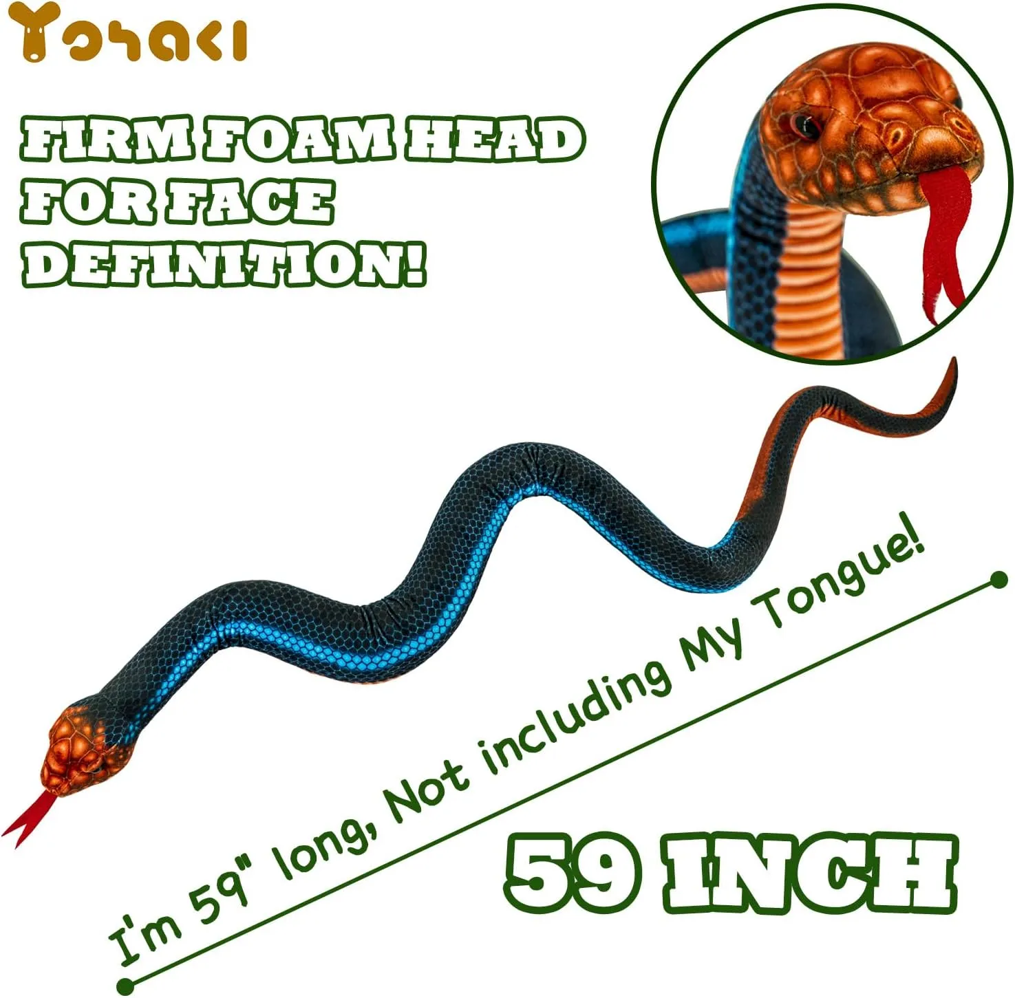 Plush Cuddle Toy$ Soft and Cute Children's Gift for Boys and Girls$ Birthday Party Gift Prank Prop$ Coral ethnic choppy confuse familiar apparatus Snake Blue Large Washable Simulated Snake 