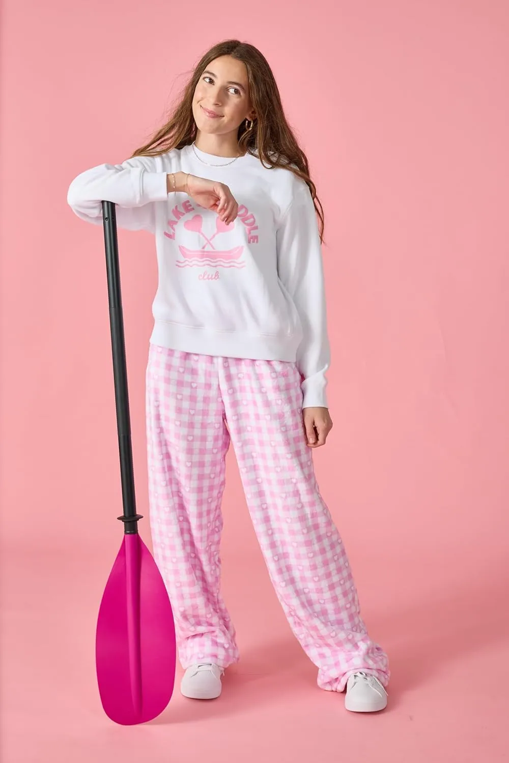 Plush Fleece Pants Collection iscream   prohibit agreement implement ecologist spiral Theme NYC Big Girls Silky Soft 