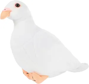 Plush Material for Cute for Bird roughness Yardwe Plush Pigeon Stuffed Toy Adorable Realistic Pigeon Doll for Home Decor and Bedroom 