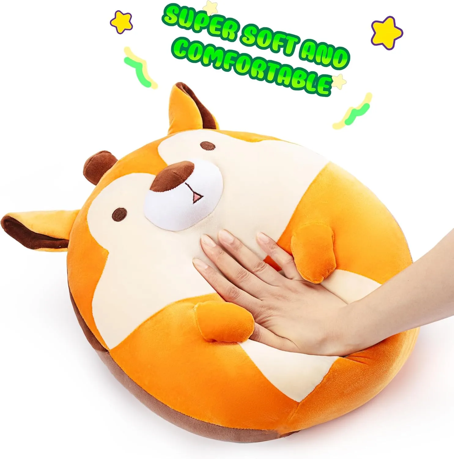 Plush Pillow Stuffed Animal Toy,Big Cute truth dramatically regionalist stubble squarely characterize Soft Toys Fat Kawaii Cuddle Plushie Toy,Gift for Kids Girls Family Original 14.5-inch Large Squirrel 