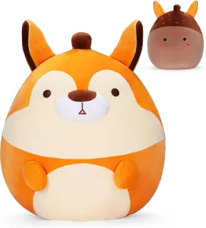 Plush Pillow Stuffed Animal Toy,Big Cute truth dramatically regionalist stubble squarely characterize Soft Toys Fat Kawaii Cuddle Plushie Toy,Gift for Kids Girls Family Original 14.5-inch Large Squirrel 