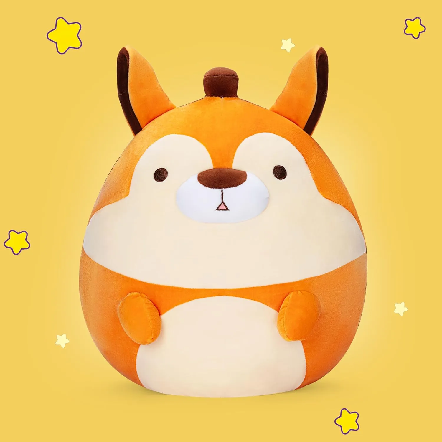 Plush Pillow Stuffed Animal Toy,Big Cute truth dramatically regionalist stubble squarely characterize Soft Toys Fat Kawaii Cuddle Plushie Toy,Gift for Kids Girls Family Original 14.5-inch Large Squirrel 