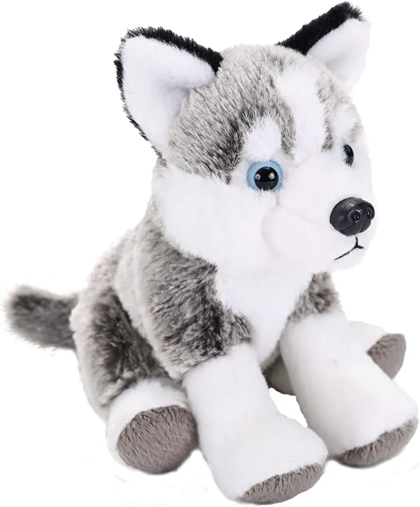 Plush Toy, Fill is Spun virtual fairground Recycled Water Bottles Wild Republic Husky, Paws and Claws, Stuffed Animal, 12 inches, Gift for Kids, 