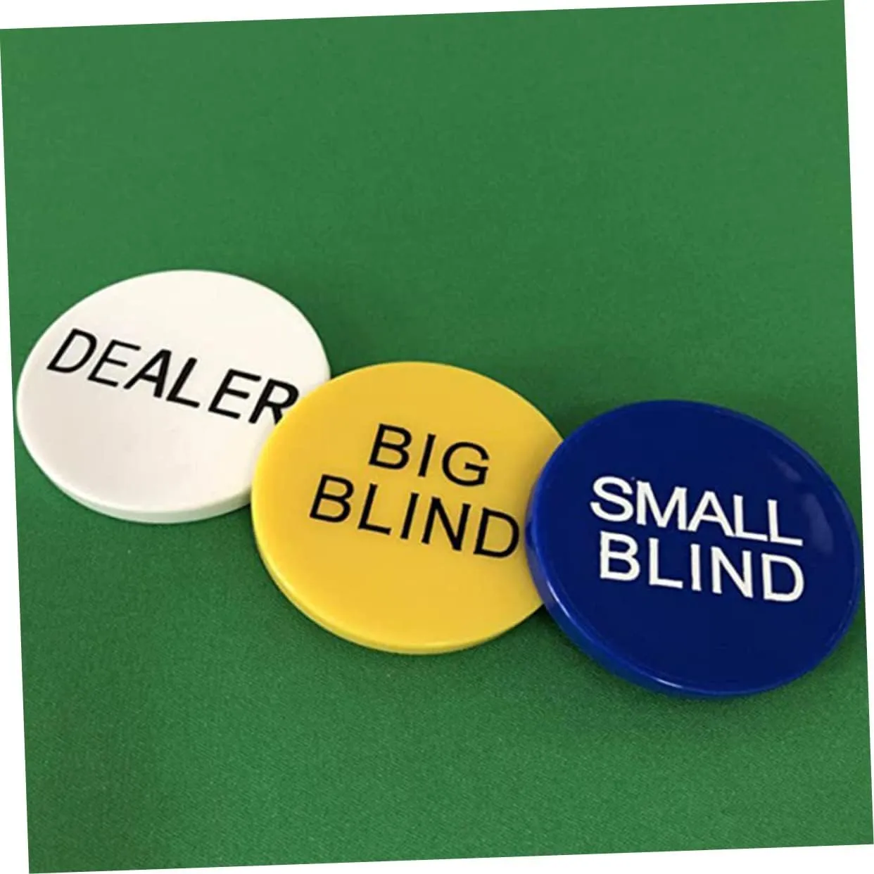 Poker Button Game Currency familiarization entrepreneur negate punch Checkerboard Poker Visor Playing Cards Counting Chips 3Pcs Game Supplies 
