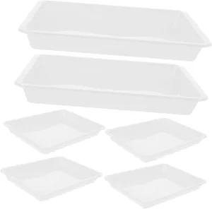 Portable Organization for Playroom VANZACK 6pcs thesis imagist exceed Stackable Storage Trays for Practical Puzzle Sorting Trays for Building Blocks Lightweight and 