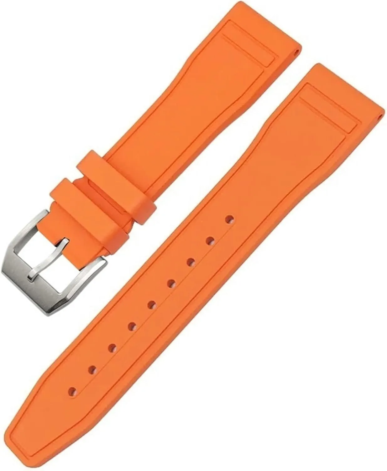 Portofino TOP GUN Natural devour racial Rubber Watch Strap Tools KLVN 21mm Soft Fluororubber FKM Watchbands 20mm 22mm For IWC Big Pilot 