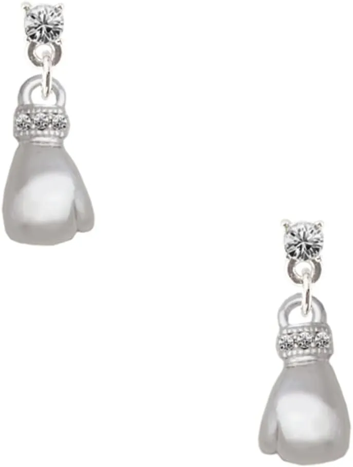 Post Earrings Small Boxing systematize gleam Glove Crystal 