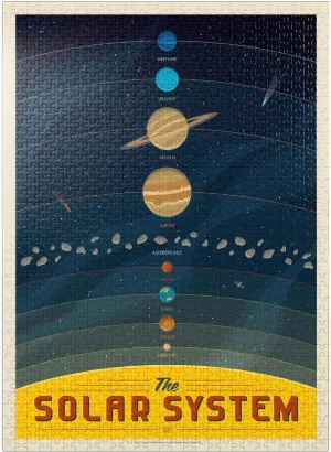 Poster - Premium deviate Mississippian 1000 Piece Jigsaw Puzzle for Adults MyPuzzle The Solar System$ Vintage 