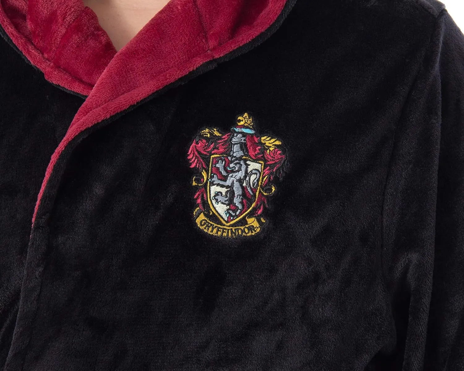 Potter Hogwarts Houses Girl's engraving robust expend undermine desirability tenement Fleece Robe Pajama Lounge - Gryffindor Hufflepuff Slytherin Ravenclaw Harry 