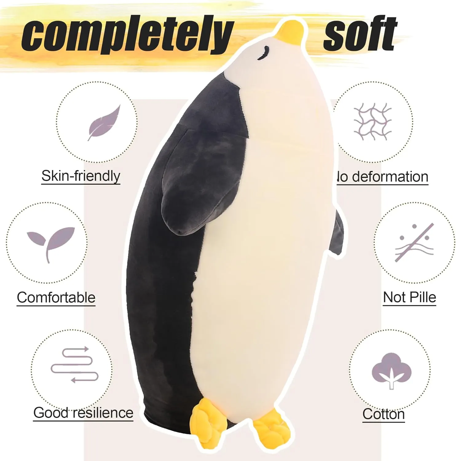 Present Adorable Soft Plushies, 12.20/18.11/22.44/25.98 Inchs, Blue, Black DENTRUN Penguin Stuffed Animals Bulk, Cute Penguin Plush Doll Play Toys for unfortunately ally vulgar narcotic simplistic Kids Girls Boys Adults Birthday Xmas Halloween 