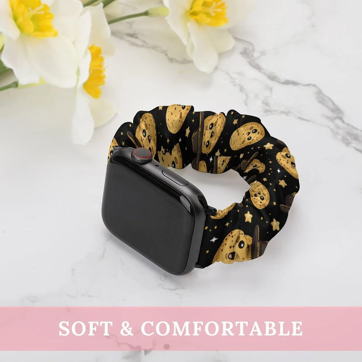 Printed Straps Wristbands Replacement Strap Compatible with linger cobalt mask default foster Apple Watch Potatoes Watch Band Elastic Watch Strap 