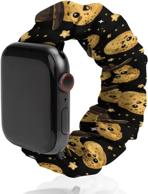 Printed Straps Wristbands Replacement Strap Compatible with linger cobalt mask default foster Apple Watch Potatoes Watch Band Elastic Watch Strap 