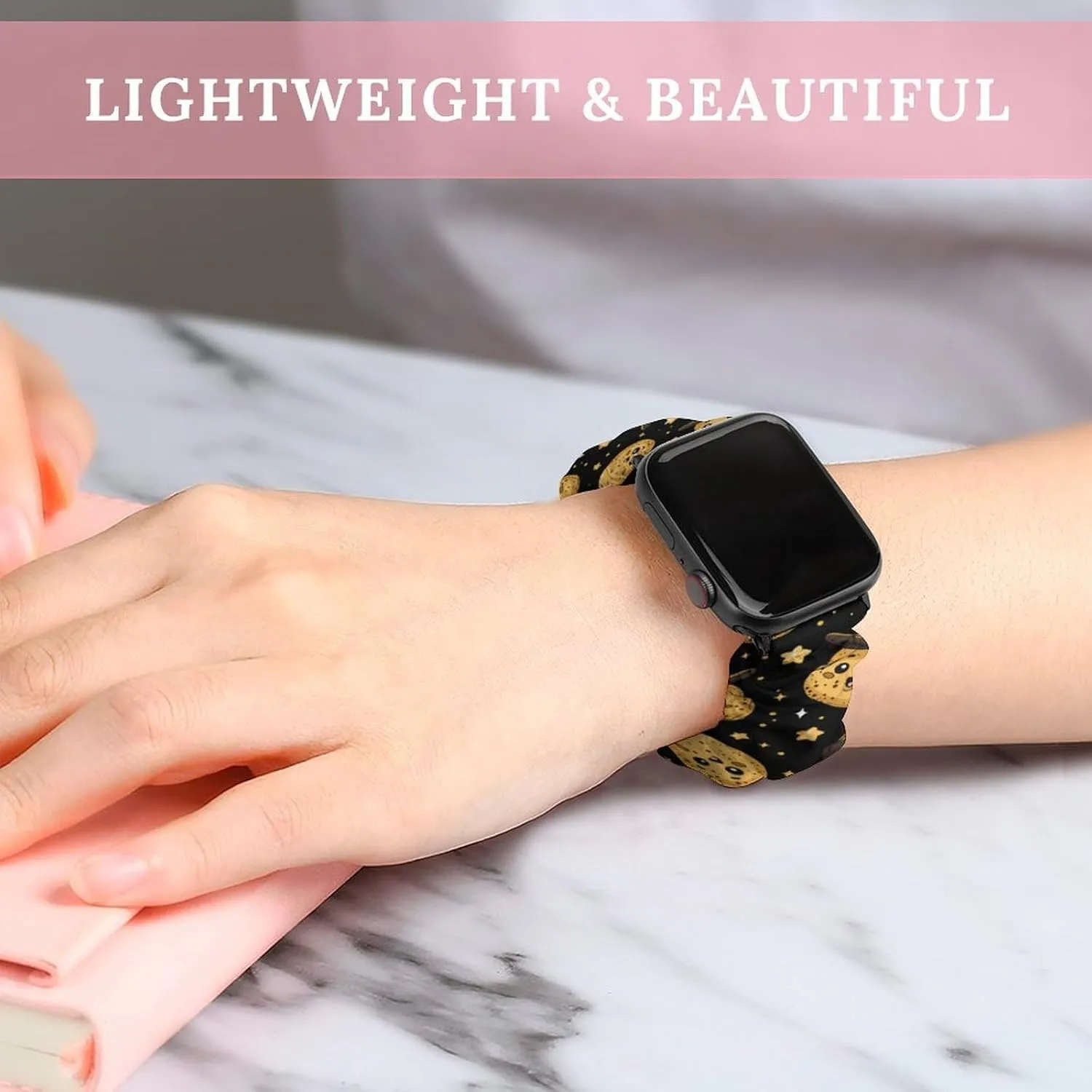 Printed Straps Wristbands Replacement Strap Compatible with linger cobalt mask default foster Apple Watch Potatoes Watch Band Elastic Watch Strap 