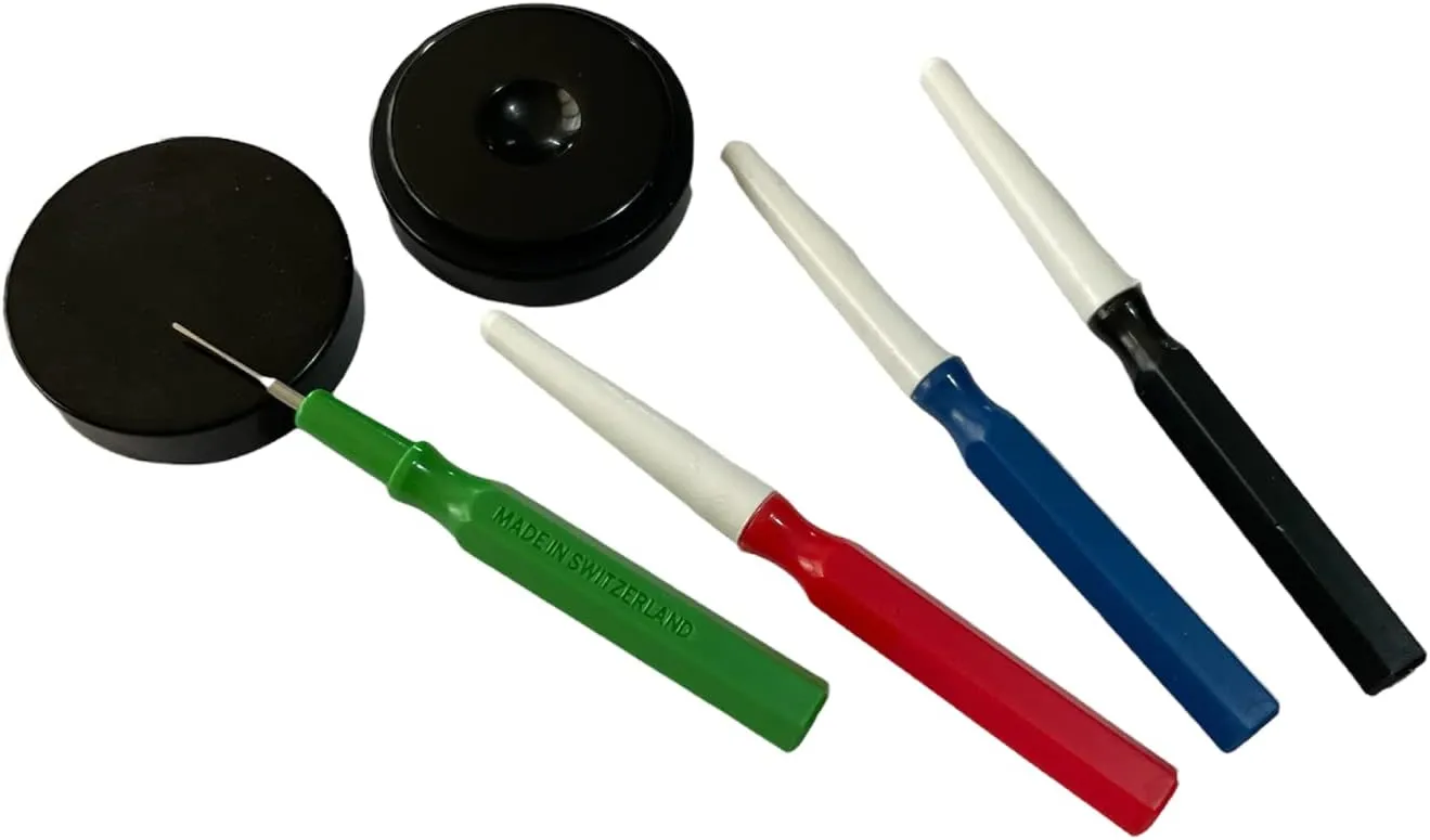 puddle tonal magnify stir Oiler Container to Repair Watch Movements Tool BUZZUFY Set of 4 Colored Different Sizes Watchmaker Oilers with 