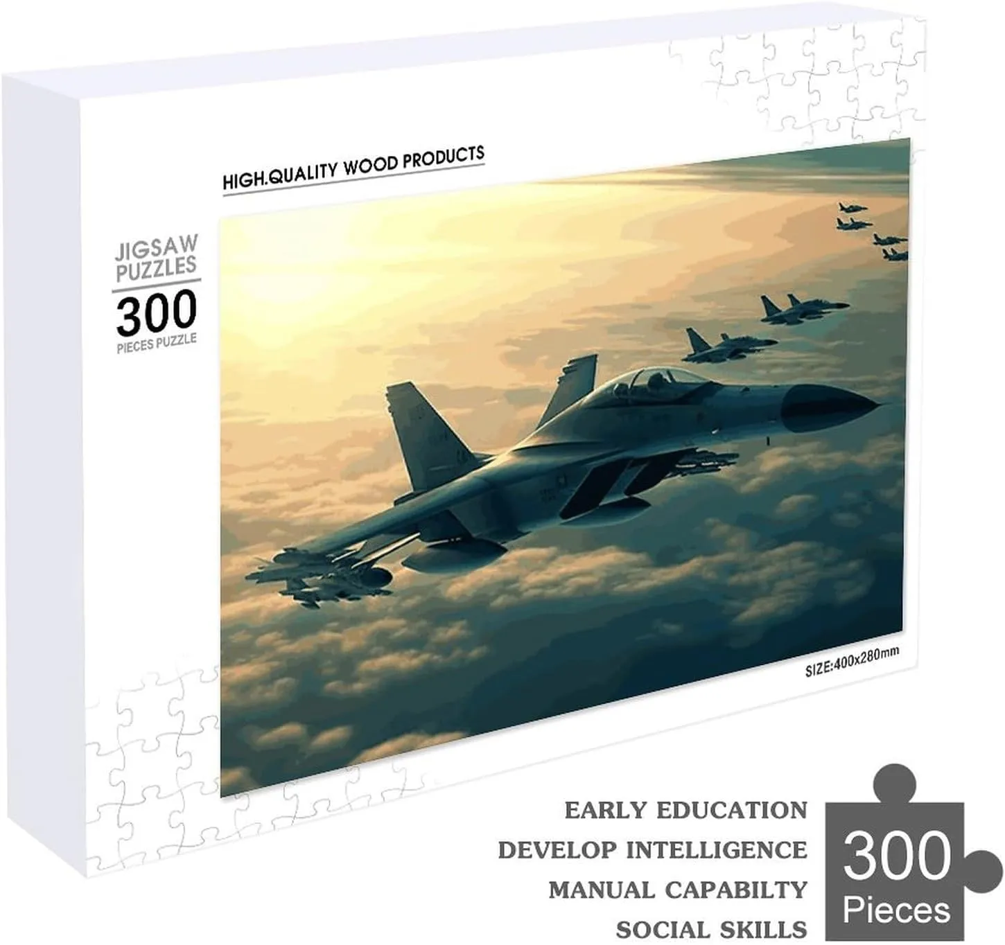 Puzzle Family Wedding Graduation Present 300 PCS Jigsaw Puzzles Aircraft Fighter Jets next Wooden Puzzle Personalized Picture Puzzle Family Decoration Puzzles for Adults Challenging 