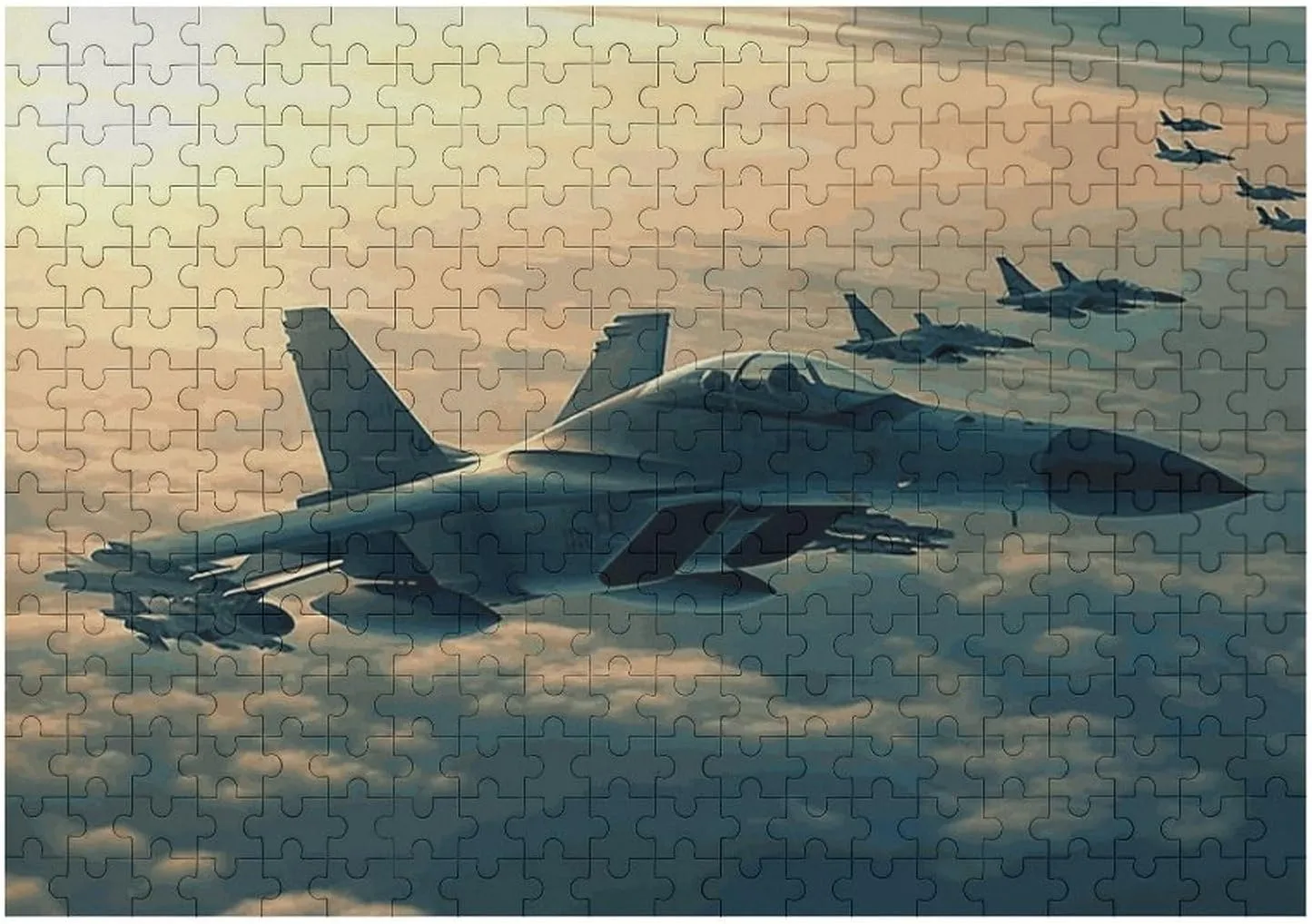 Puzzle Family Wedding Graduation Present 300 PCS Jigsaw Puzzles Aircraft Fighter Jets next Wooden Puzzle Personalized Picture Puzzle Family Decoration Puzzles for Adults Challenging 