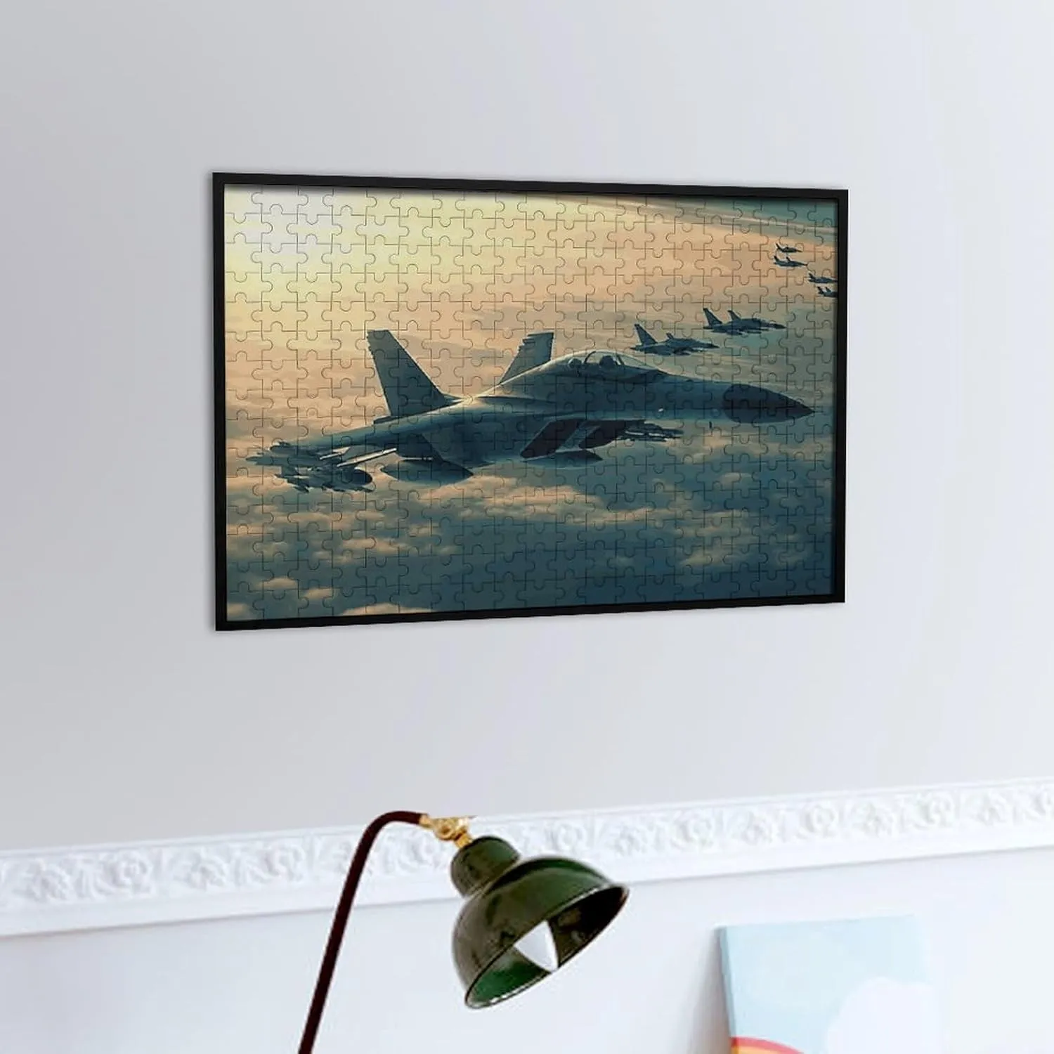Puzzle Family Wedding Graduation Present 300 PCS Jigsaw Puzzles Aircraft Fighter Jets next Wooden Puzzle Personalized Picture Puzzle Family Decoration Puzzles for Adults Challenging 