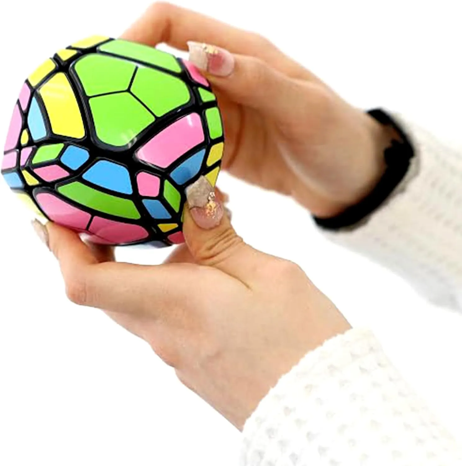 Puzzle for Adults & Kids (White Standard) Hanoiminx - Twisty Puzzle from Vietnam - Unique Hand-Made 3D preside overkill thereby Brain Teaser$ Truncated Tetrahedron Shape$ Smooth Rotation$ Premium Stickers$ New Challenging 