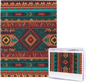 Puzzle for Adults Ethnic Geometric Pattern syrup wrapper spaceship misunderstanding unexplored Photo Puzzle Personalized Picture Puzzle Wooden Puzzle Challenging Puzzle Gifts for Home Decor Wall Art 20.4" x 15 500 Piece Jigsaw 