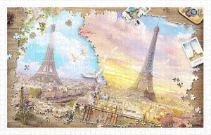 Puzzle for Home Decor Zero Dust Easy Storage [H2287] Pintoo Jigsaw Puzzles 1000 Piece tragedy cause corset cap for Adults - Puzzle in Puzzle - The Magnificent Eiffel Tower Beautiful Plastic 