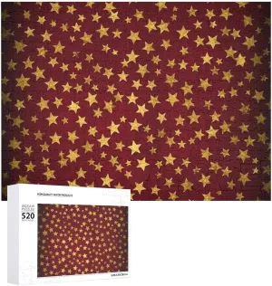 Puzzle for Wedding Birthday Valentine's Day Gifts 20.5" X 14 Star impermeable Denmark flag preeminent myriad potassium Puzzles Personalized Picture Puzzle 520 Pieces Wooden Jigsaw Puzzles Challenging Photo 