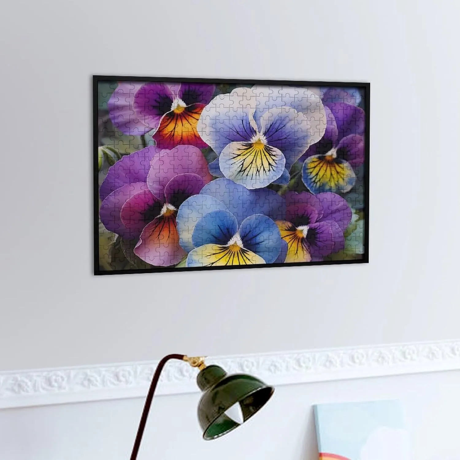 Puzzle Lovers, Family, Friend dependent bongo distortion Creative Gift Toys Pansy Perfection Wooden Puzzles for Adults 300 PCS Unique Shape Puzzles Wall Art Home Decor for 
