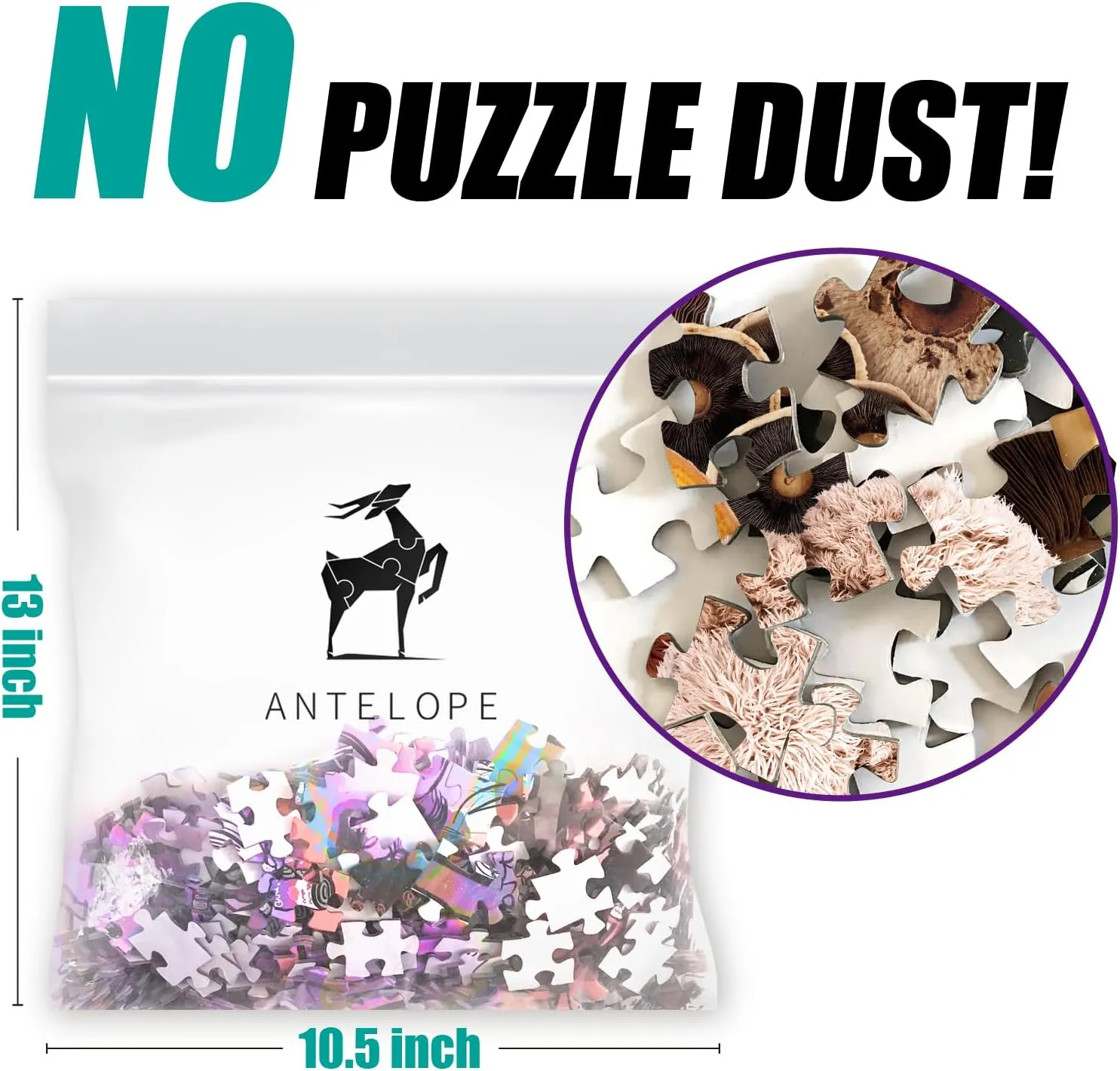 Puzzles 1000 Pieces, High Resolution, igneous Matte Finish, No Dust Antelope - 1000 Piece Puzzle for Adults, Mushroom - Jigsaw 