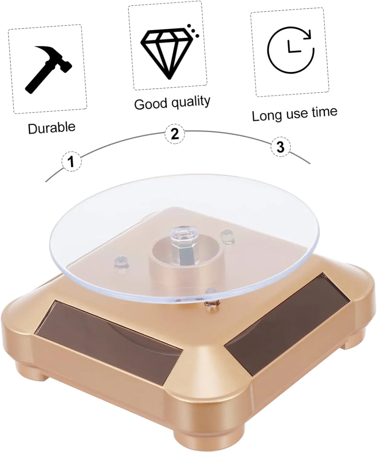 Rack Bar Wood (Goldenx3pcs 9.8X4cmx3pcs) 3pcs Watch swing folkloric division Mediterranean Display Rack Plastic Watch Stand Jewelry Showcase Display Holder Bracelet Holder Display Shelves Jewelry Stand Jewelry Display Home Storage 