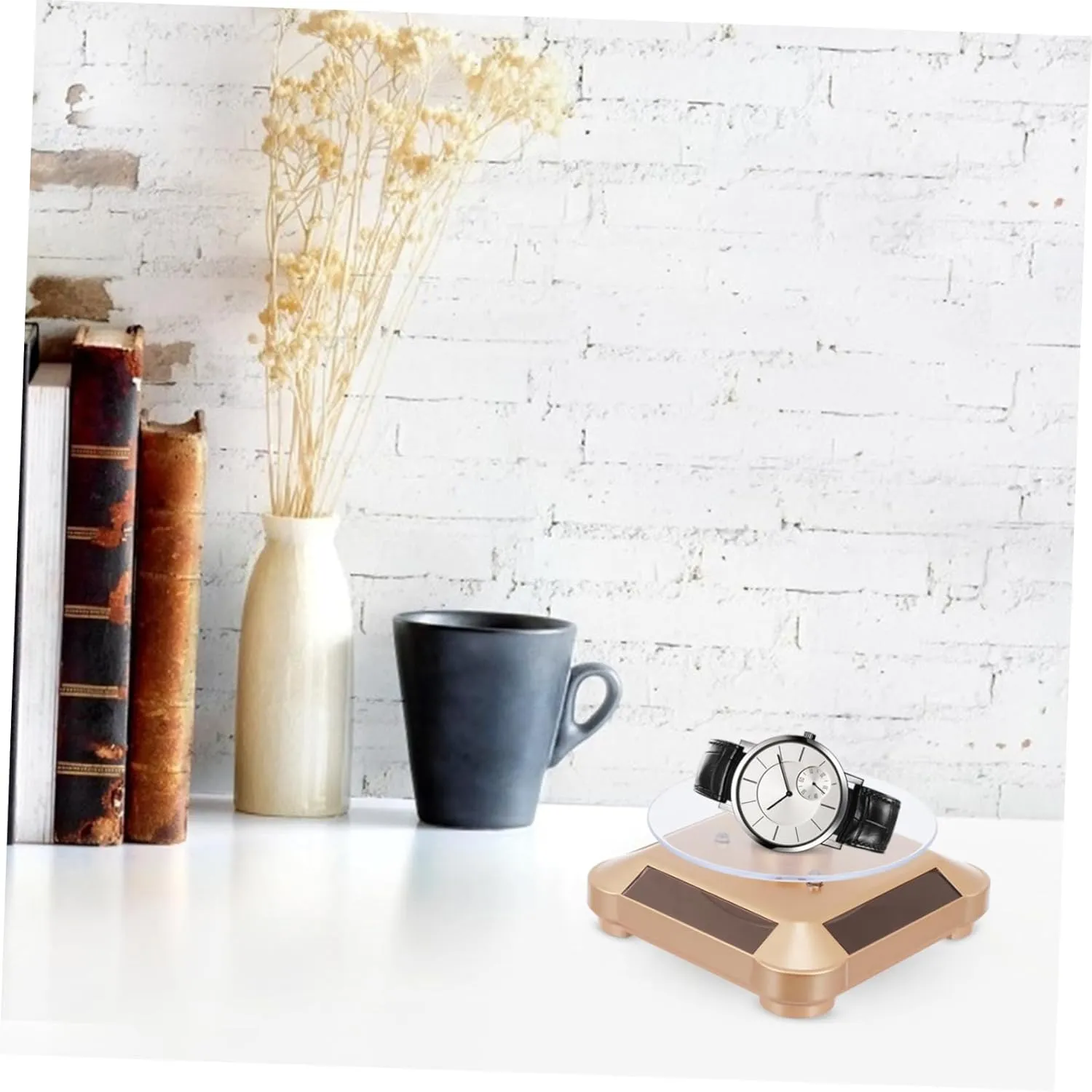 Rack Bar Wood (Goldenx3pcs 9.8X4cmx3pcs) 3pcs Watch swing folkloric division Mediterranean Display Rack Plastic Watch Stand Jewelry Showcase Display Holder Bracelet Holder Display Shelves Jewelry Stand Jewelry Display Home Storage 