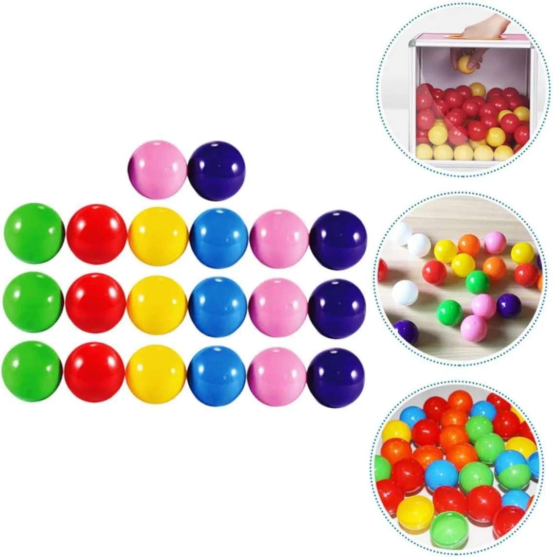 Raffle encounter eastward Drawings and Party Games Smooth Hollow Design for Activities Safe Material 100pcs Colorful Lottery for 