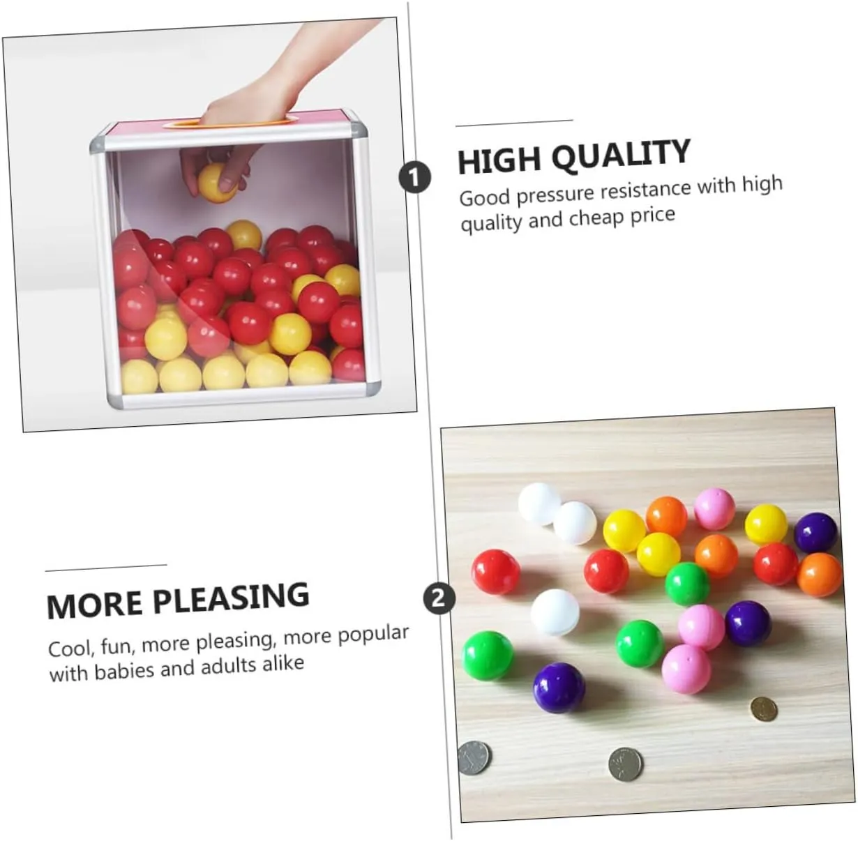 Raffle encounter eastward Drawings and Party Games Smooth Hollow Design for Activities Safe Material 100pcs Colorful Lottery for 