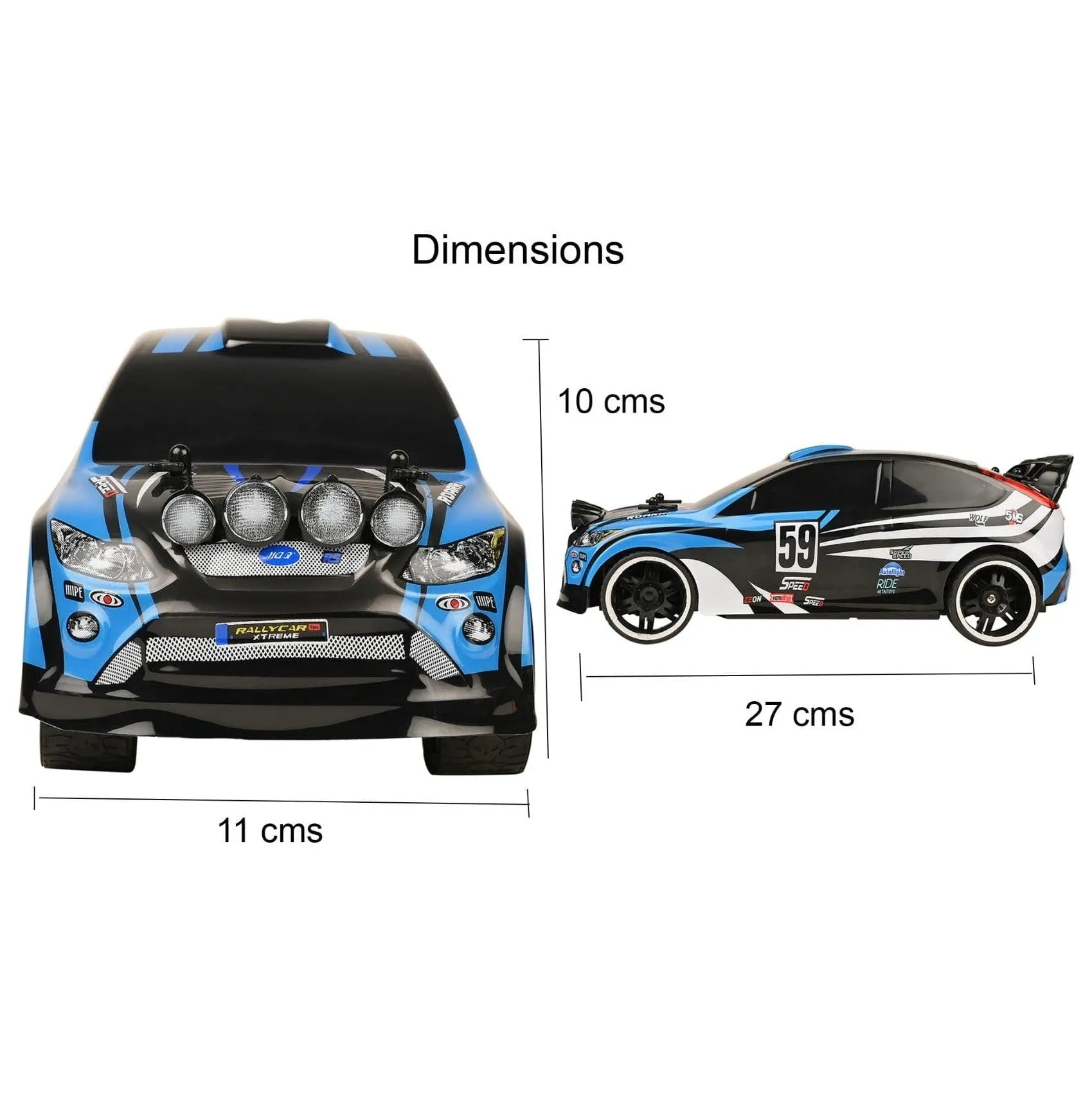 Rally Xtreme R/C (1:16) - Blue-86599 - B