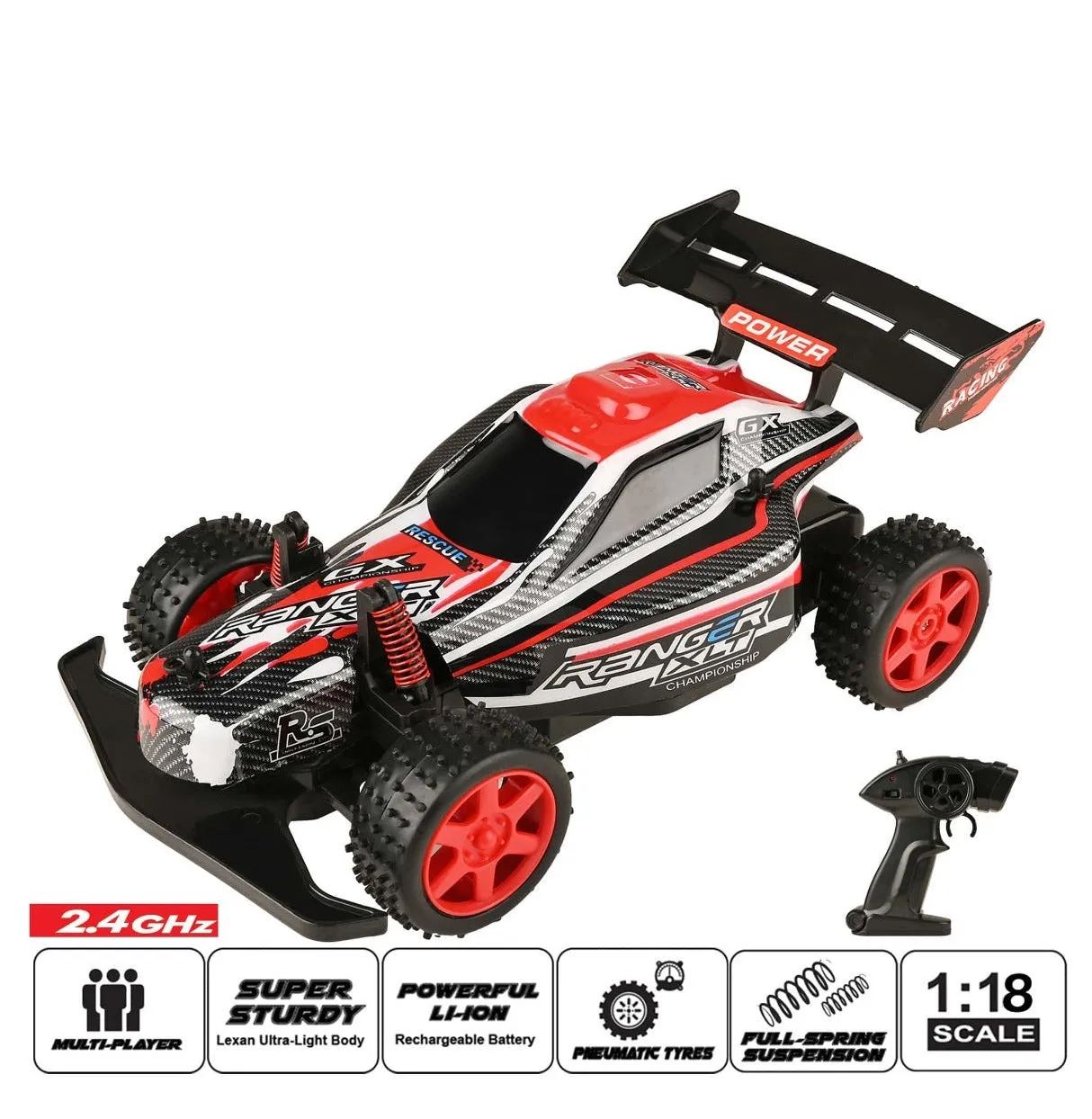 Ranger - Alien R/C (1:18) - Red-84599 - R