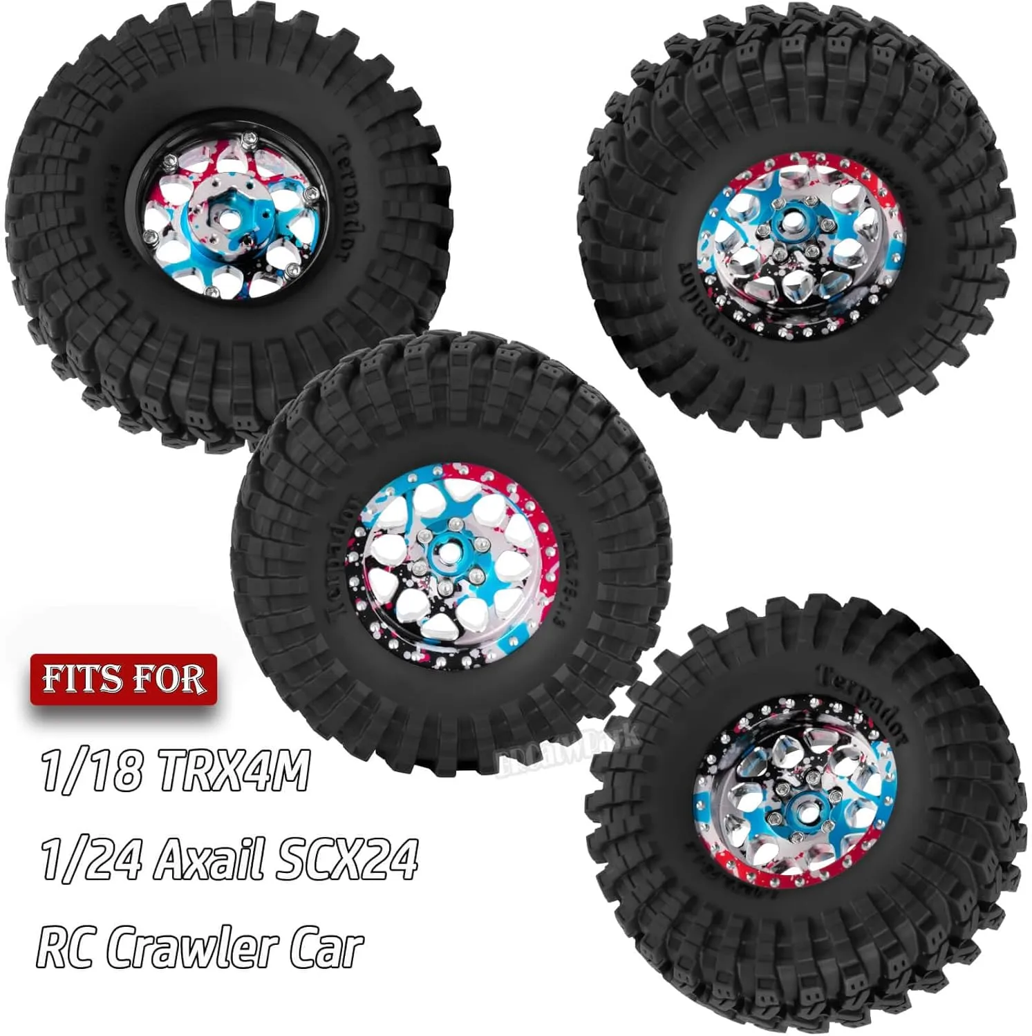 ray script fast 1.3 in Brass Rims & Aluminum Beadlock Wheels Rims and Tires$Colour RC 1.3 Beadlock Wheels and Tires for 1/18 TRX4M 1/24 SCX24 RC Crawler Car$4pcs RC 
